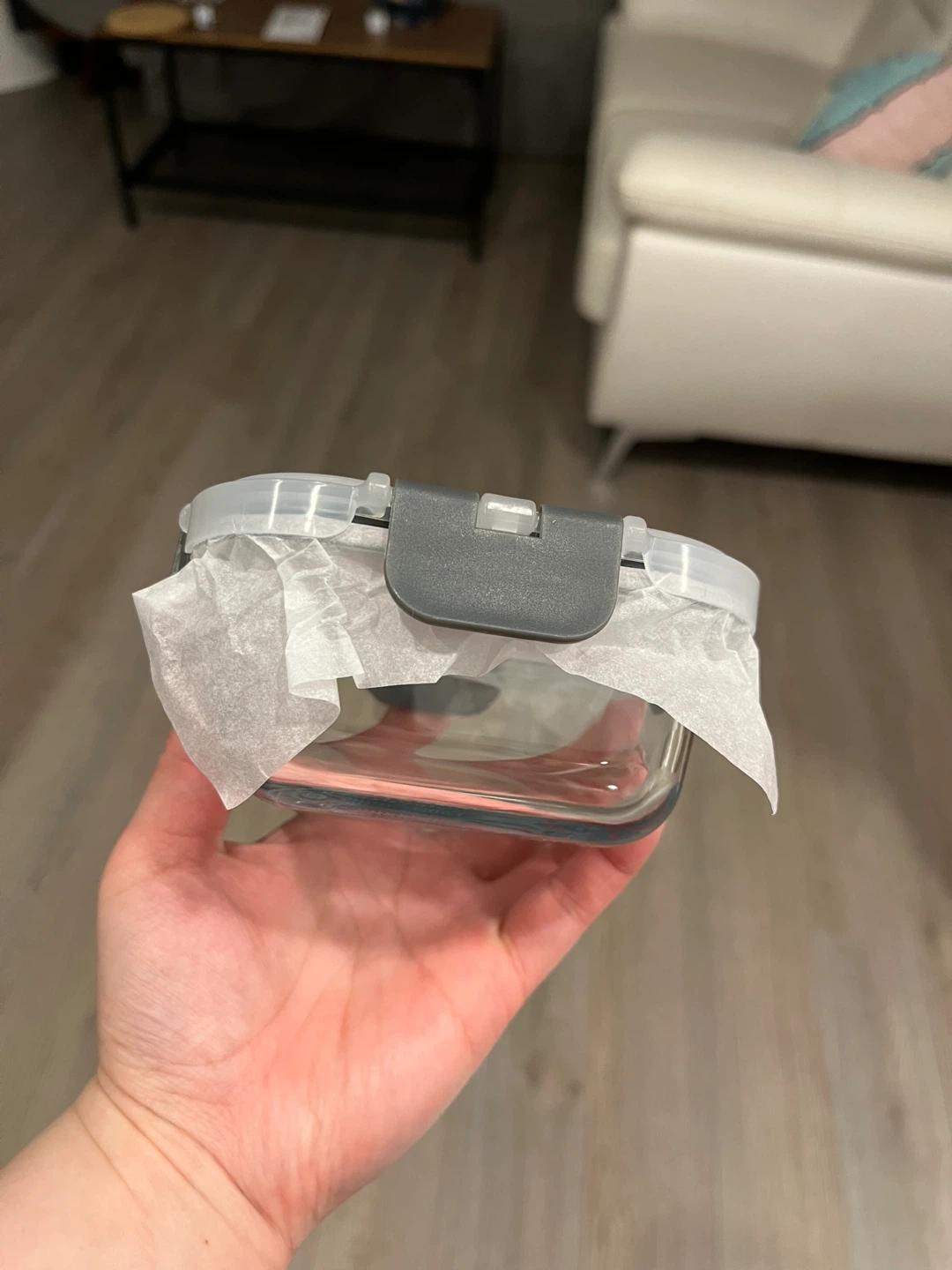 Glass food storage container with lid - photo 2