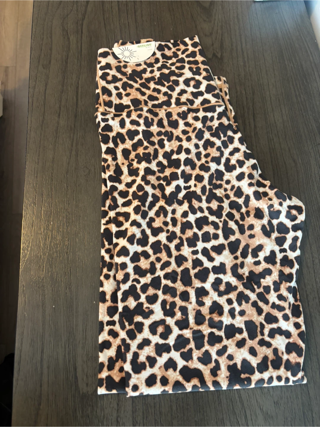 OFFLINE by Aerie Leopard Print Hi-Rise Leggings Size L
