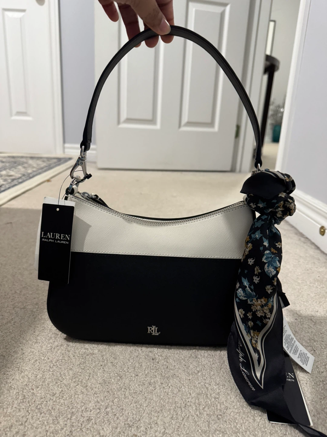 Brand New Lauren Ralph Lauren Shoulder Bag with Scarf - photo 2