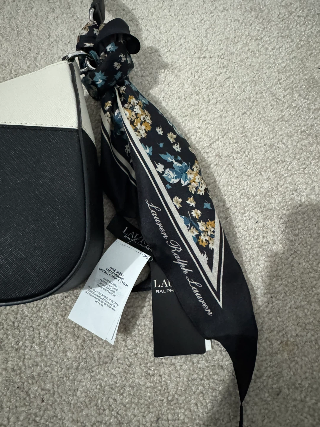 Brand New Lauren Ralph Lauren Shoulder Bag with Scarf - photo 5