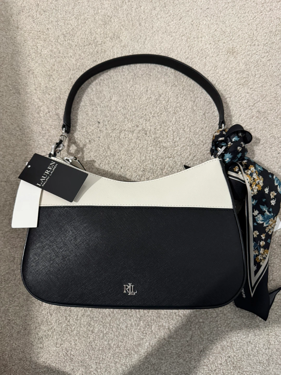 Brand New Lauren Ralph Lauren Shoulder Bag with Scarf - photo 3
