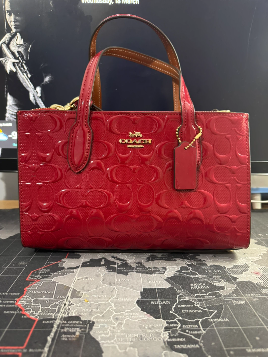 Brand New Red Coach Purse