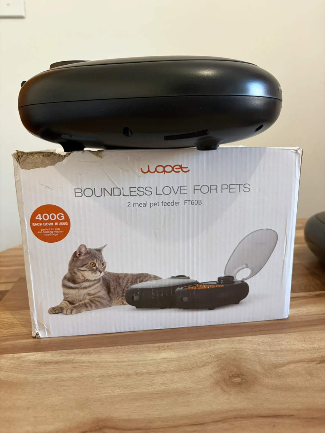 Wopet 2 Meal Pet Feeder FT60B - photo 2