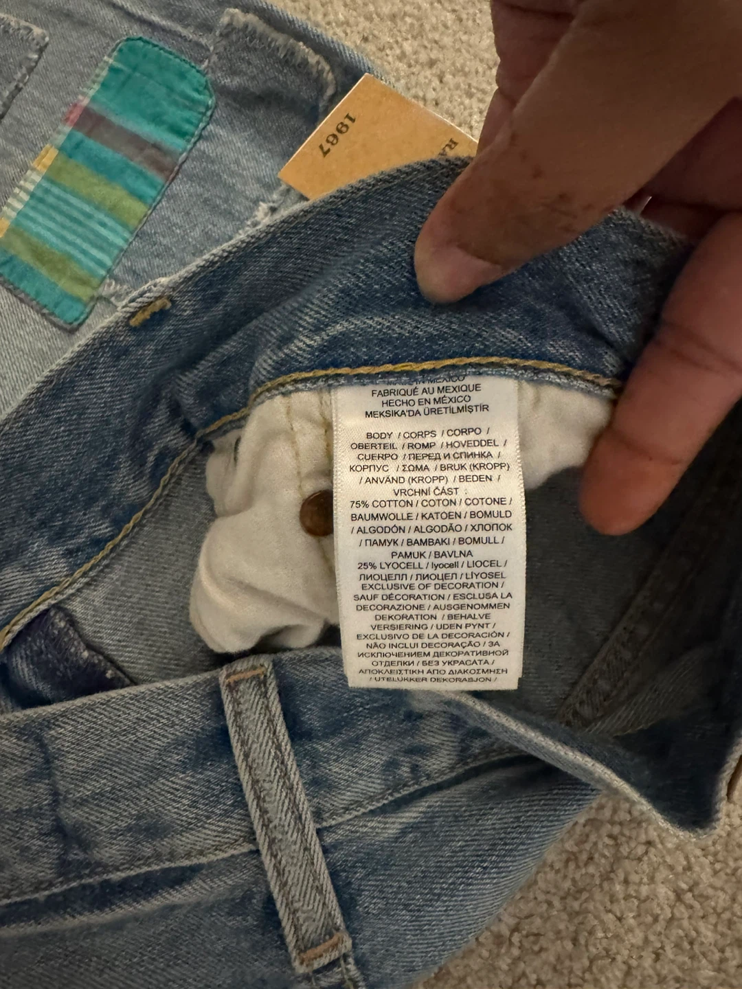 BRAND NEW Polo Ralph Lauren Patchwork Denim Jeans - photo 3