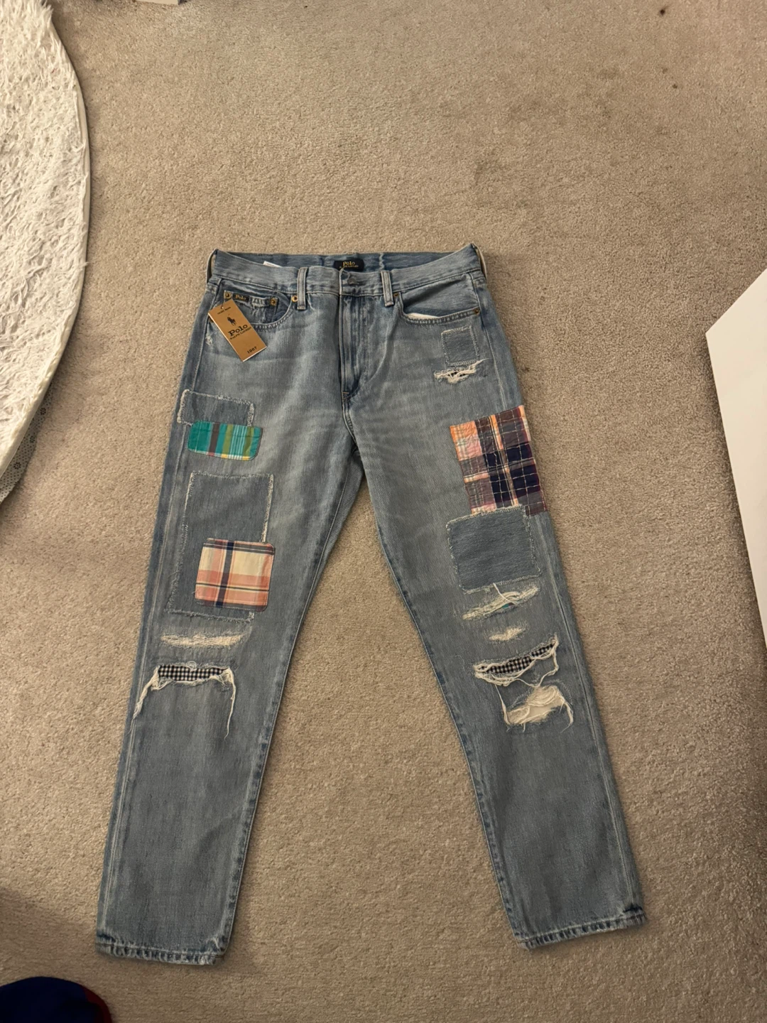 BRAND NEW Polo Ralph Lauren Patchwork Denim Jeans