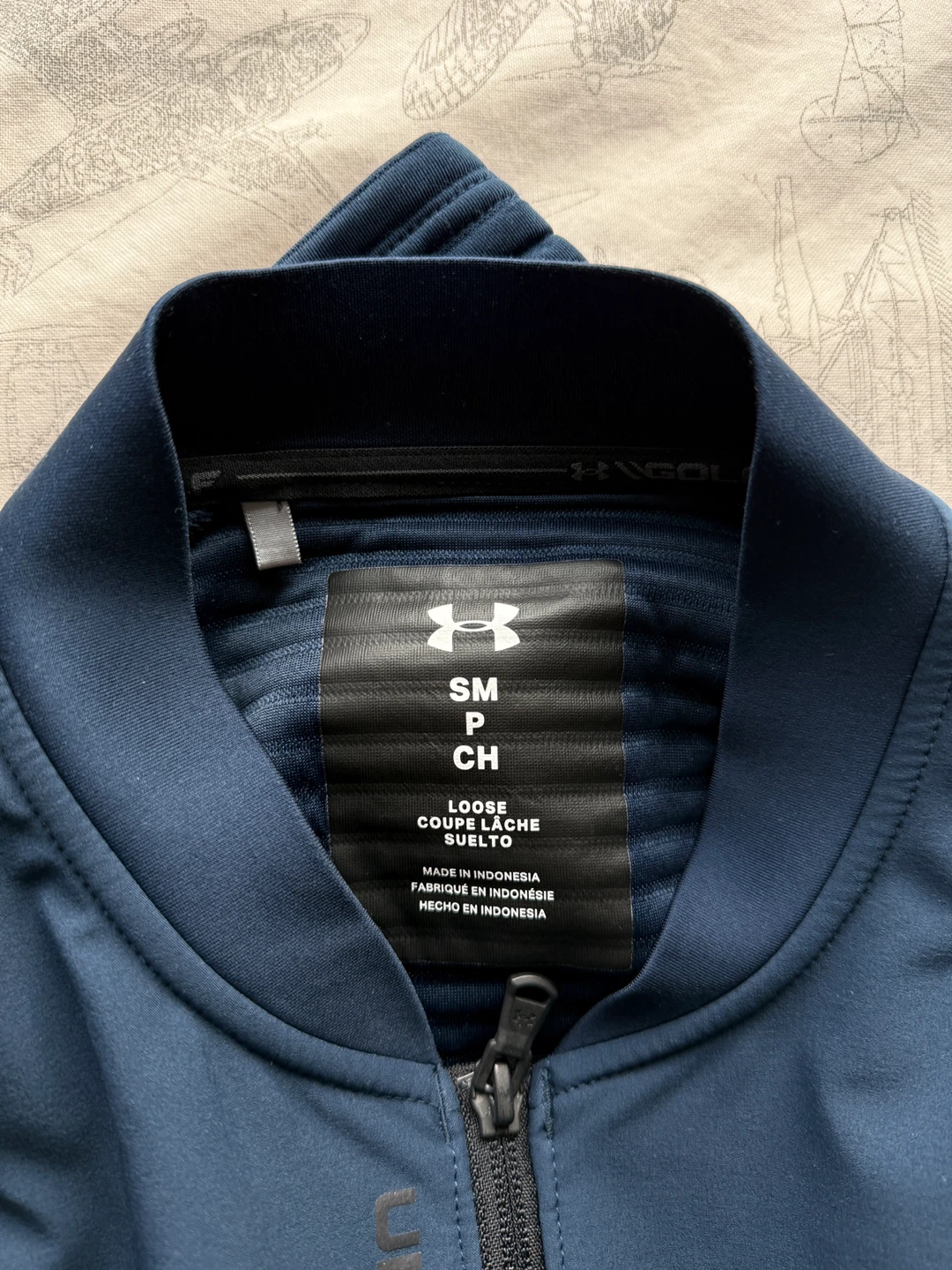 Under Armour Navy Blue Jacket Size Small - photo 3
