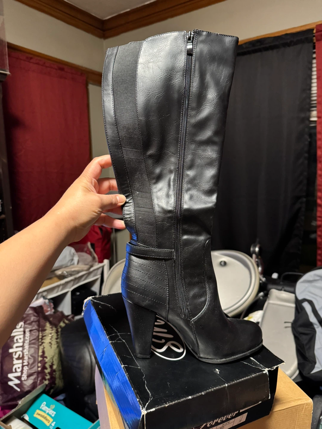 Forever "Bouncy-13" Black Knee-High Boots - photo 2