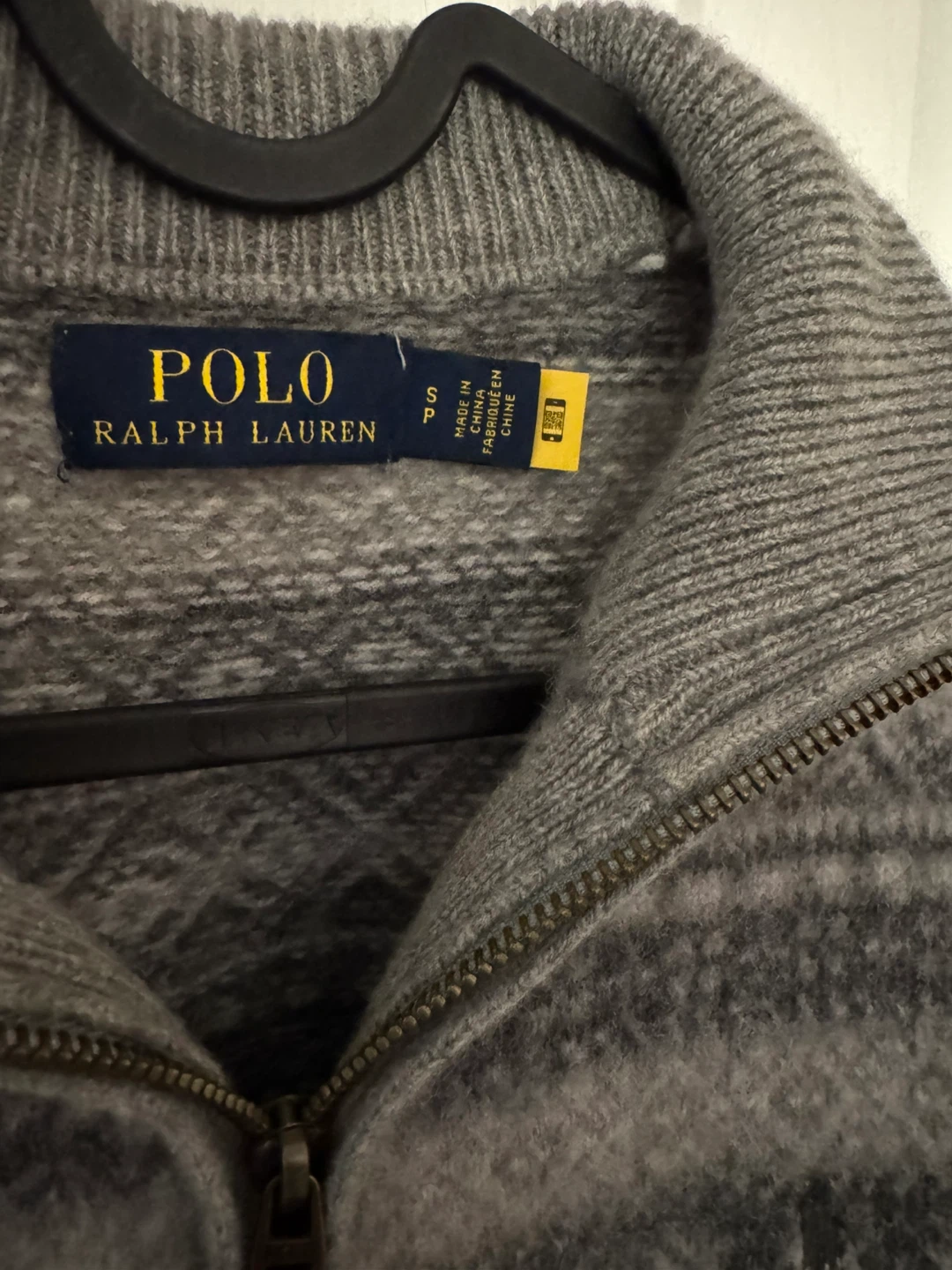Polo Ralph Lauren Fair Isle 1/4 Zip Sweater - Size S - photo 2