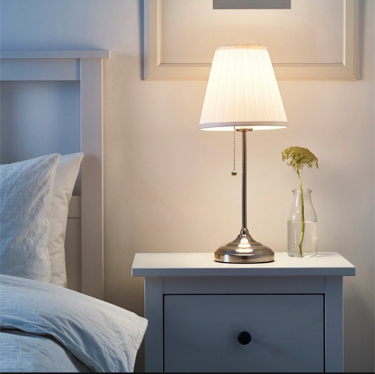 Table Lamp with Pleated Shade