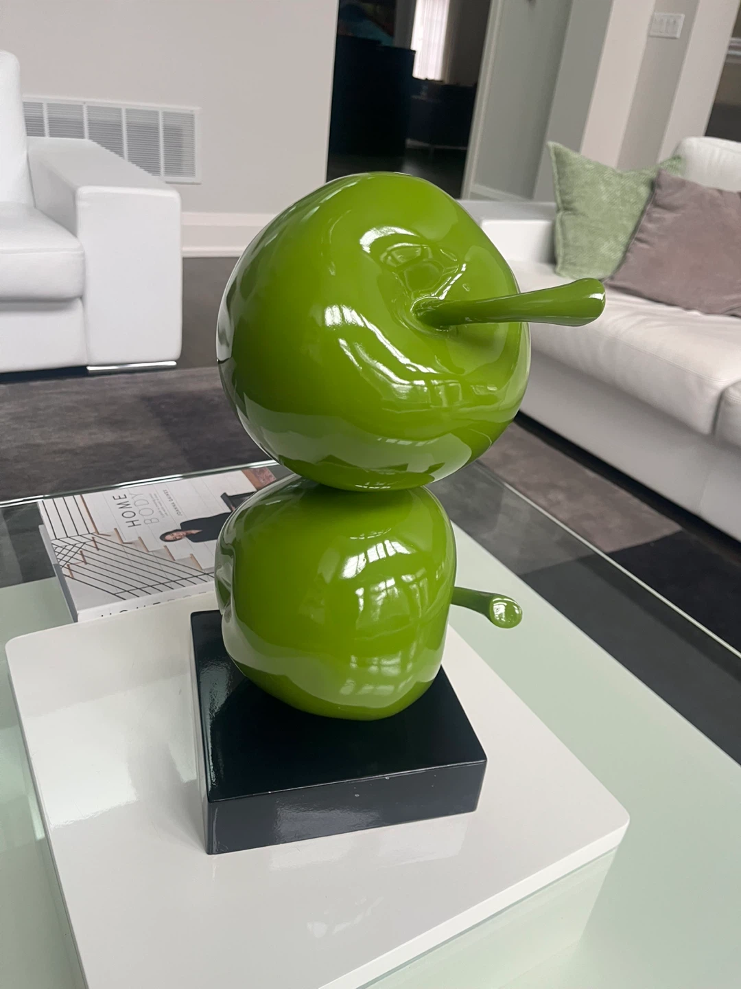 Decorative Green Apple Sculpture