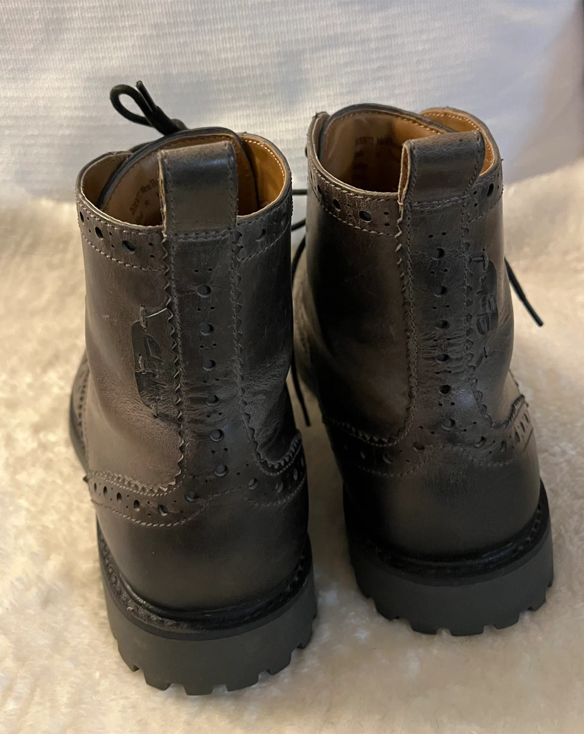 Clarks Men's Leather Wingtip Boots Size 10.5 - photo 4