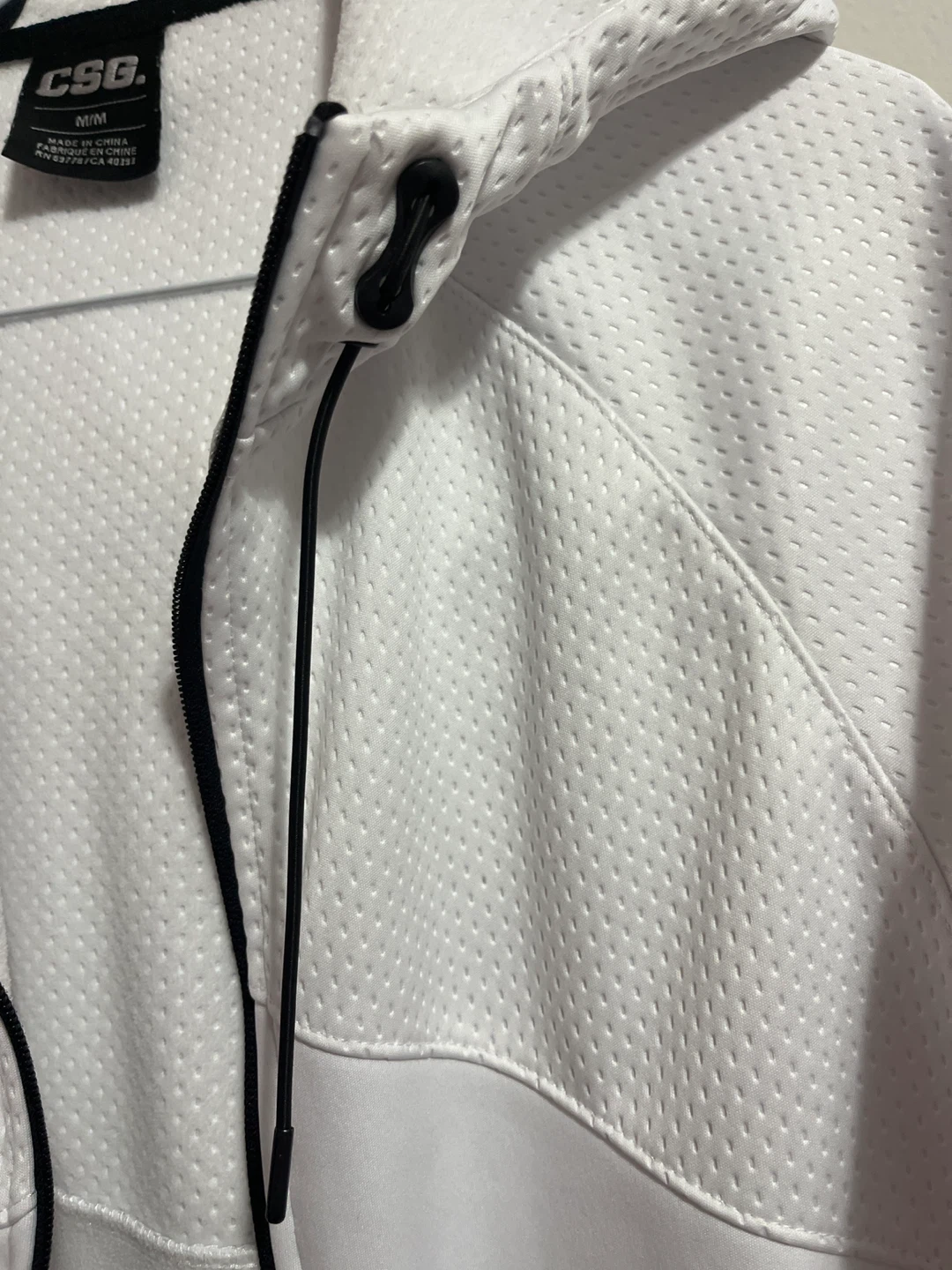 CSG White Full Zip Hoodie Jacket M/M - photo 4