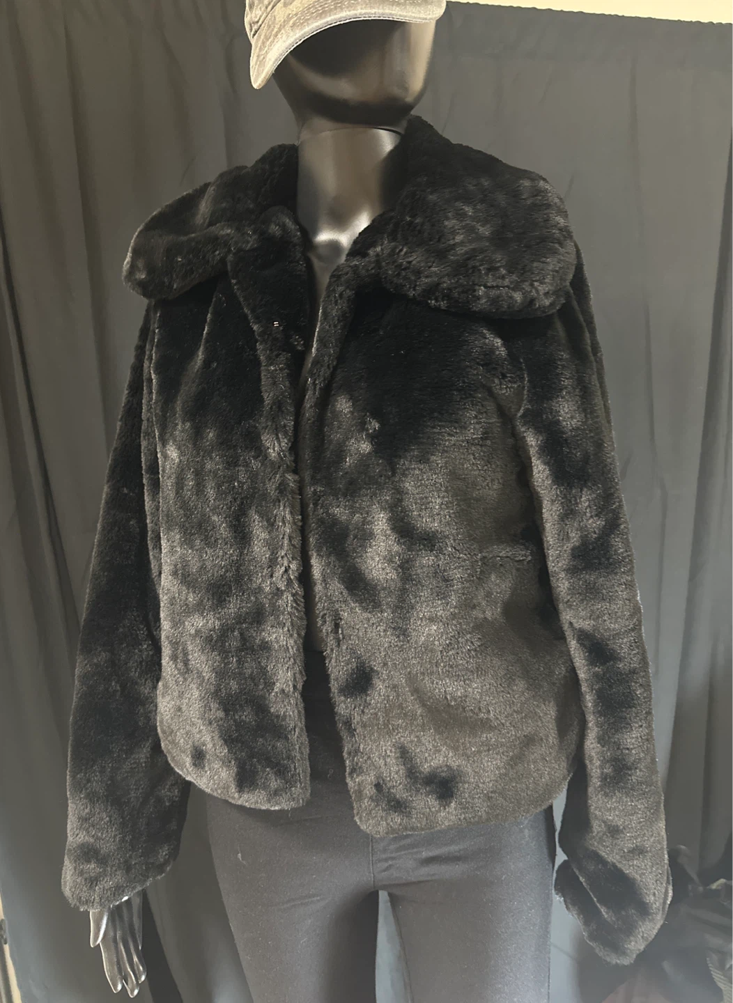Black Faux Fur Jacket