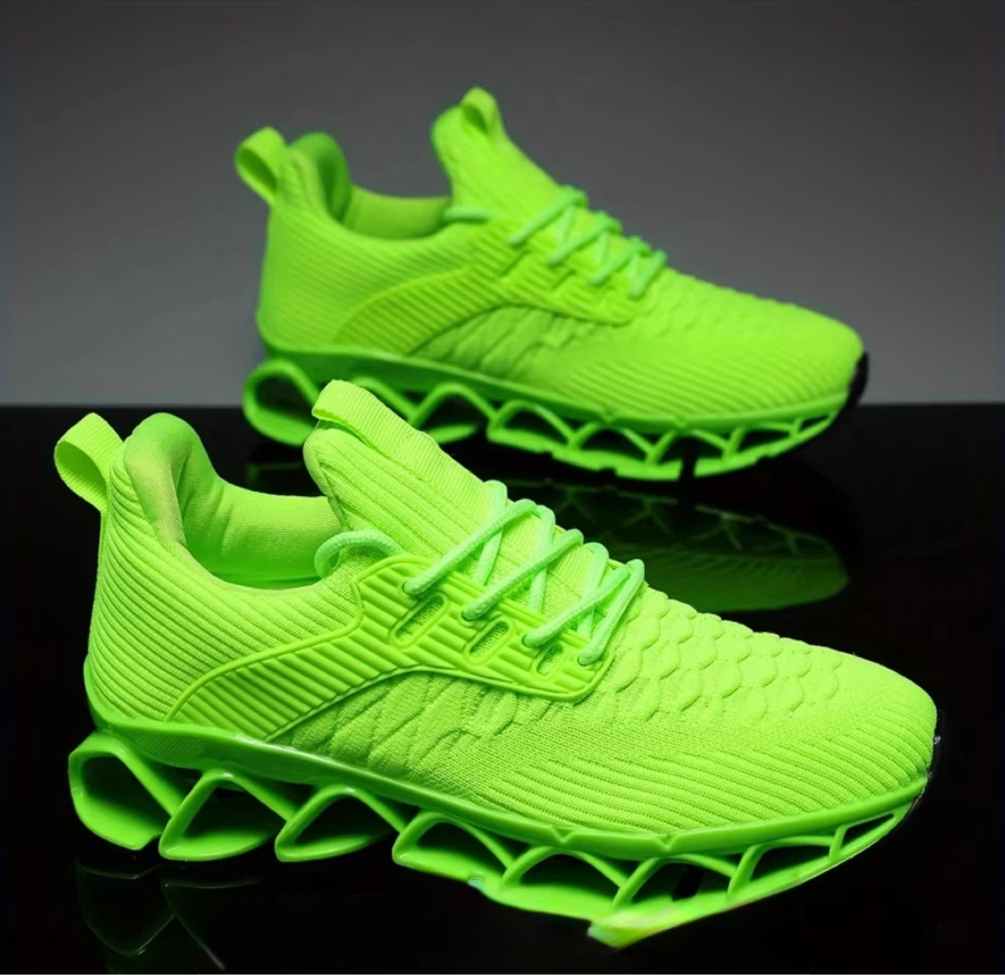 Zapatillas deportivas verde neón