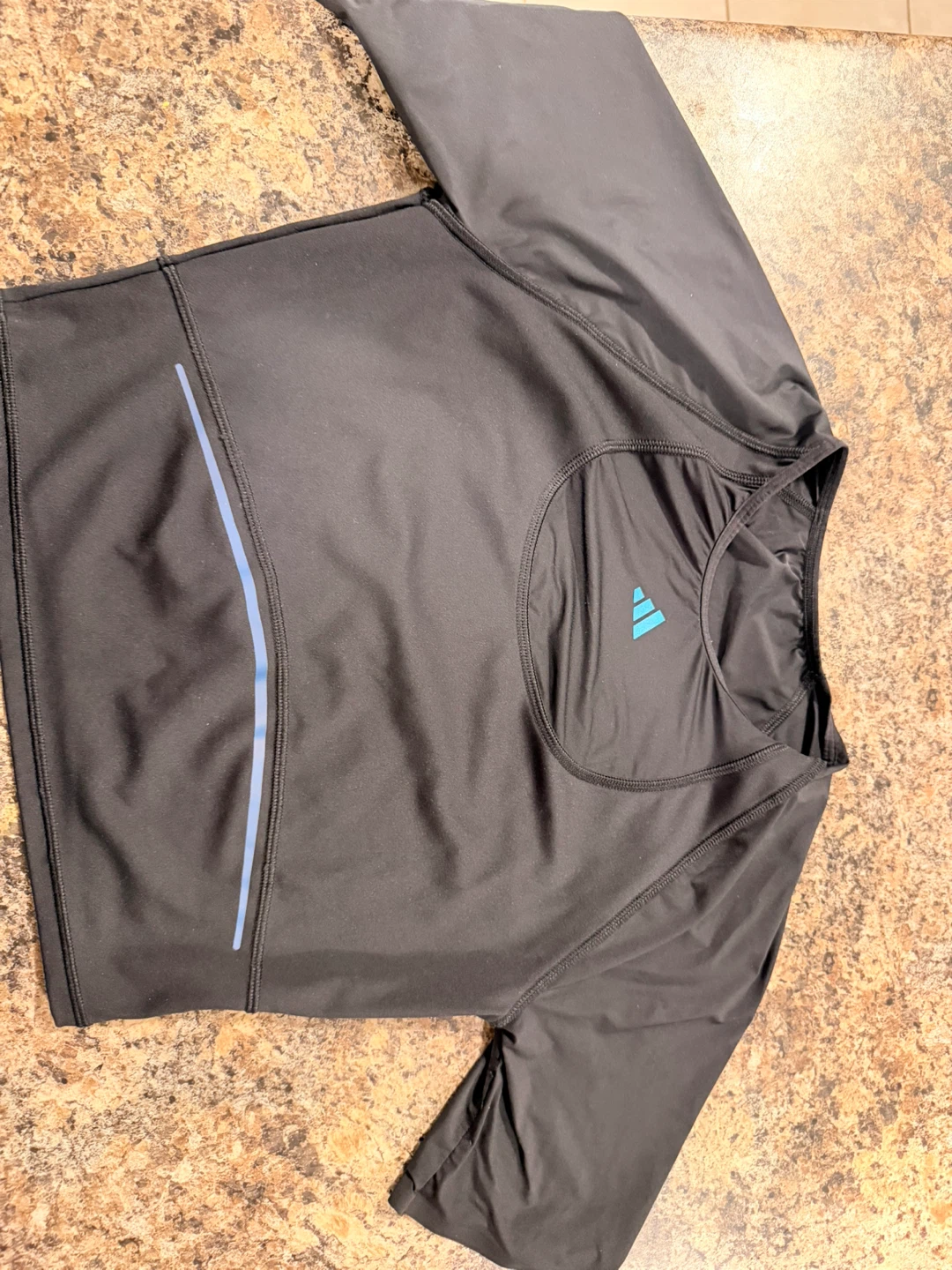 Adidas Black Long Sleeve Athletic Shirt
