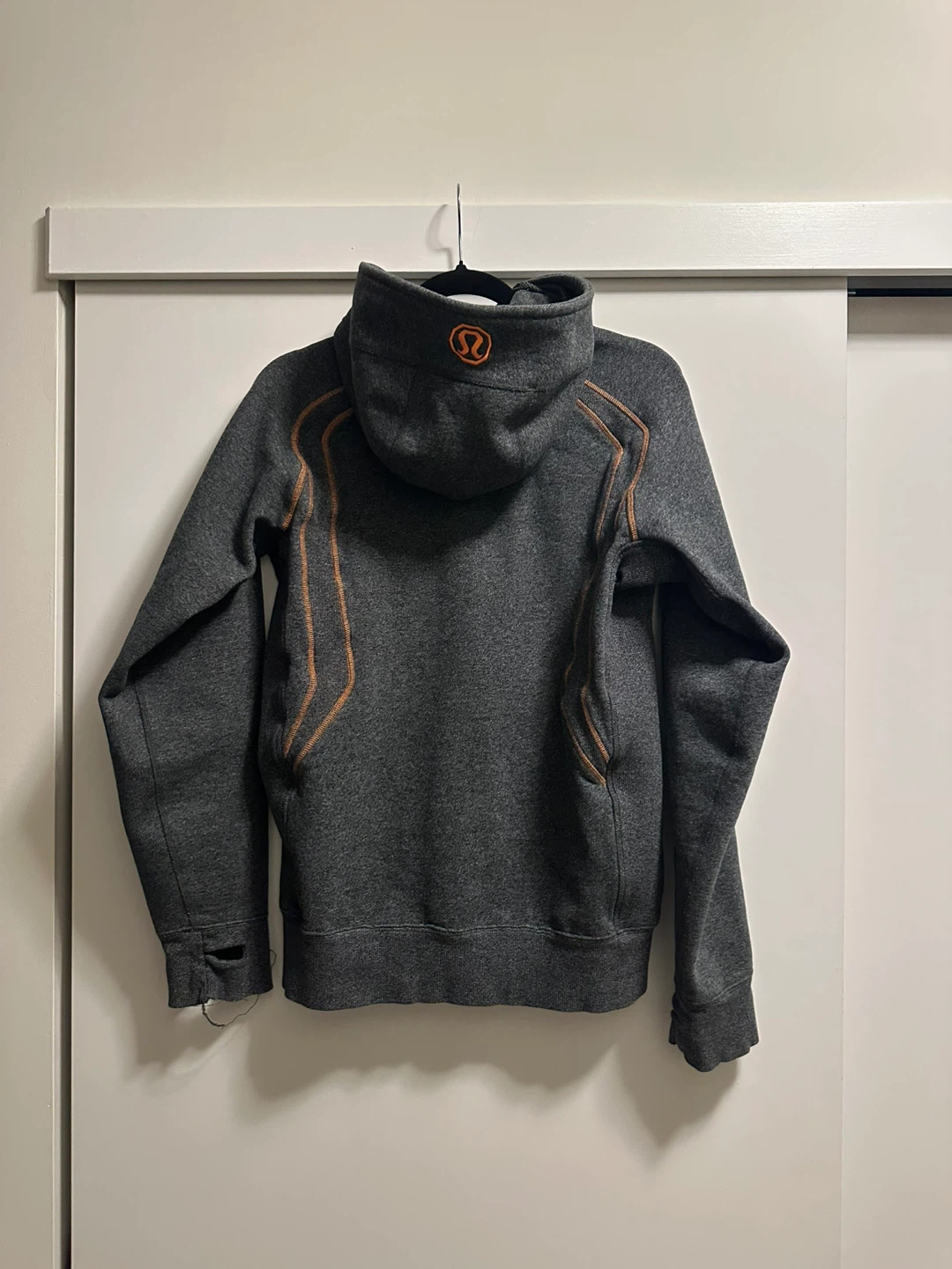 Lululemon Hoodie - Grey with Orange Accents - photo 3