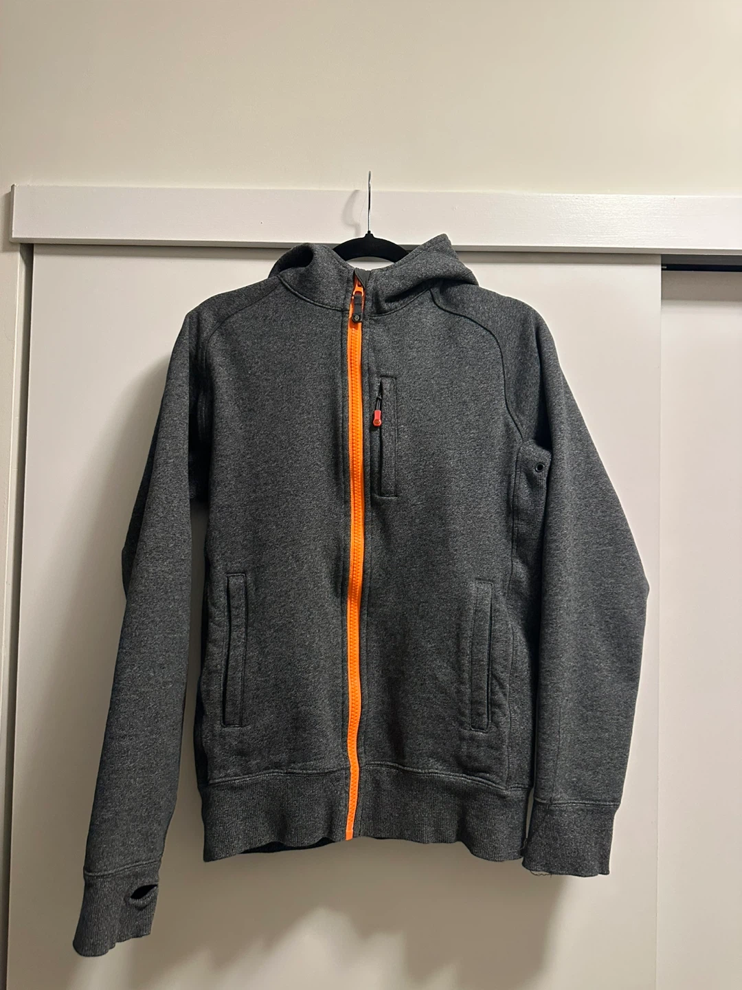 Lululemon Hoodie - Grey with Orange Accents - photo 2