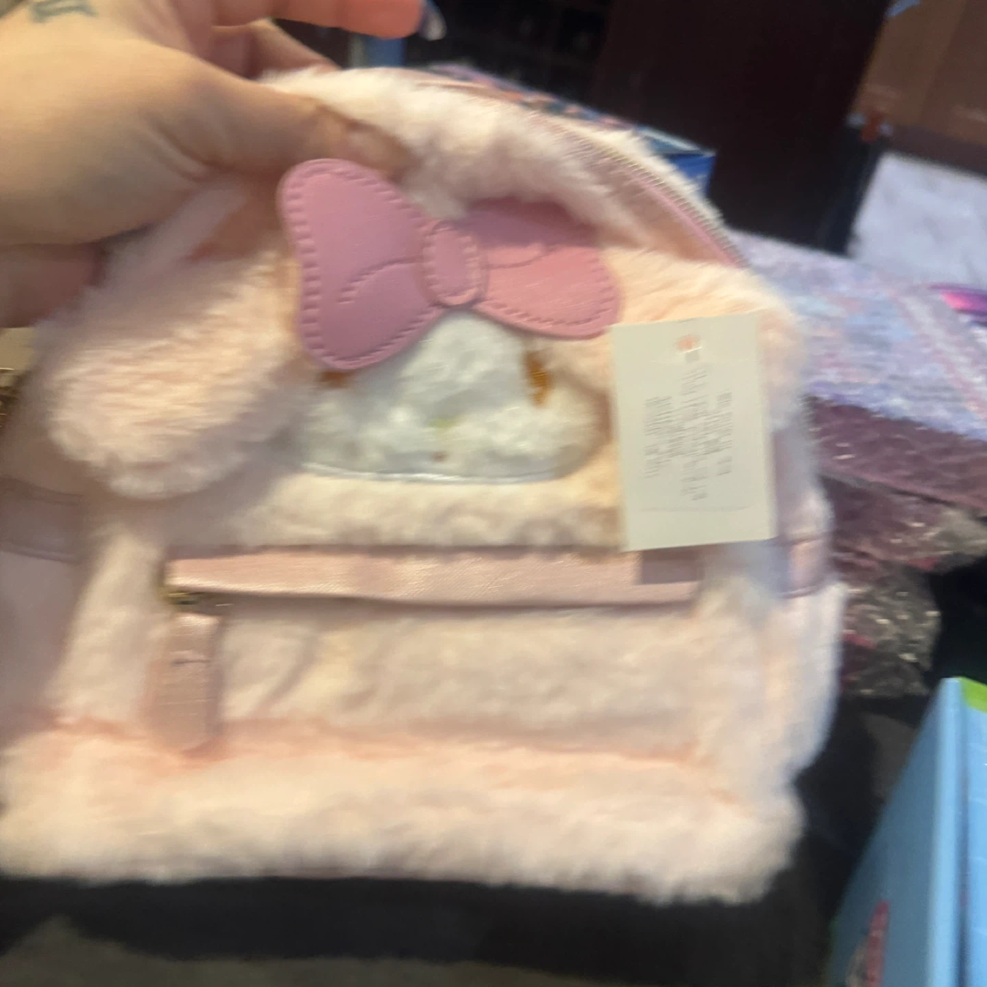 Pink Fluffy Melody and hello kitty Backpack - photo 2
