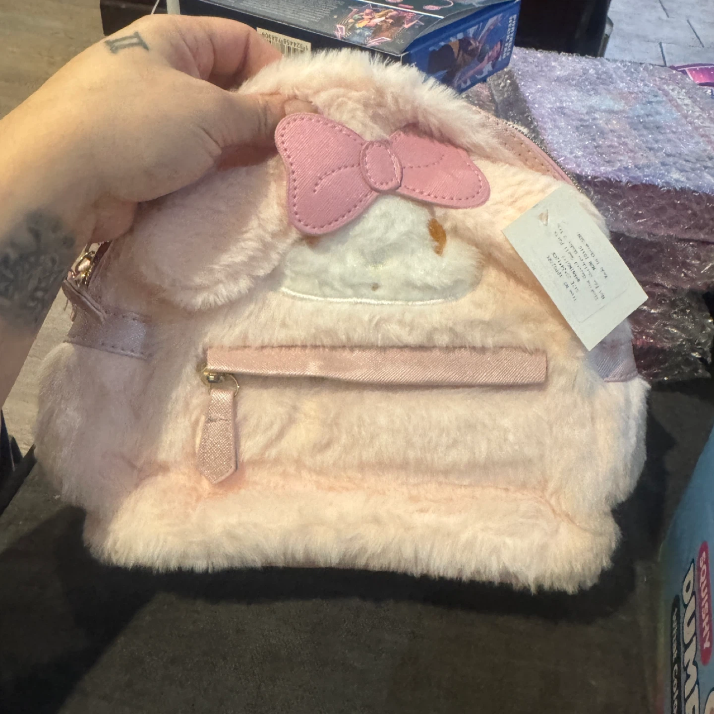 Pink Fluffy Melody and hello kitty Backpack - photo 5