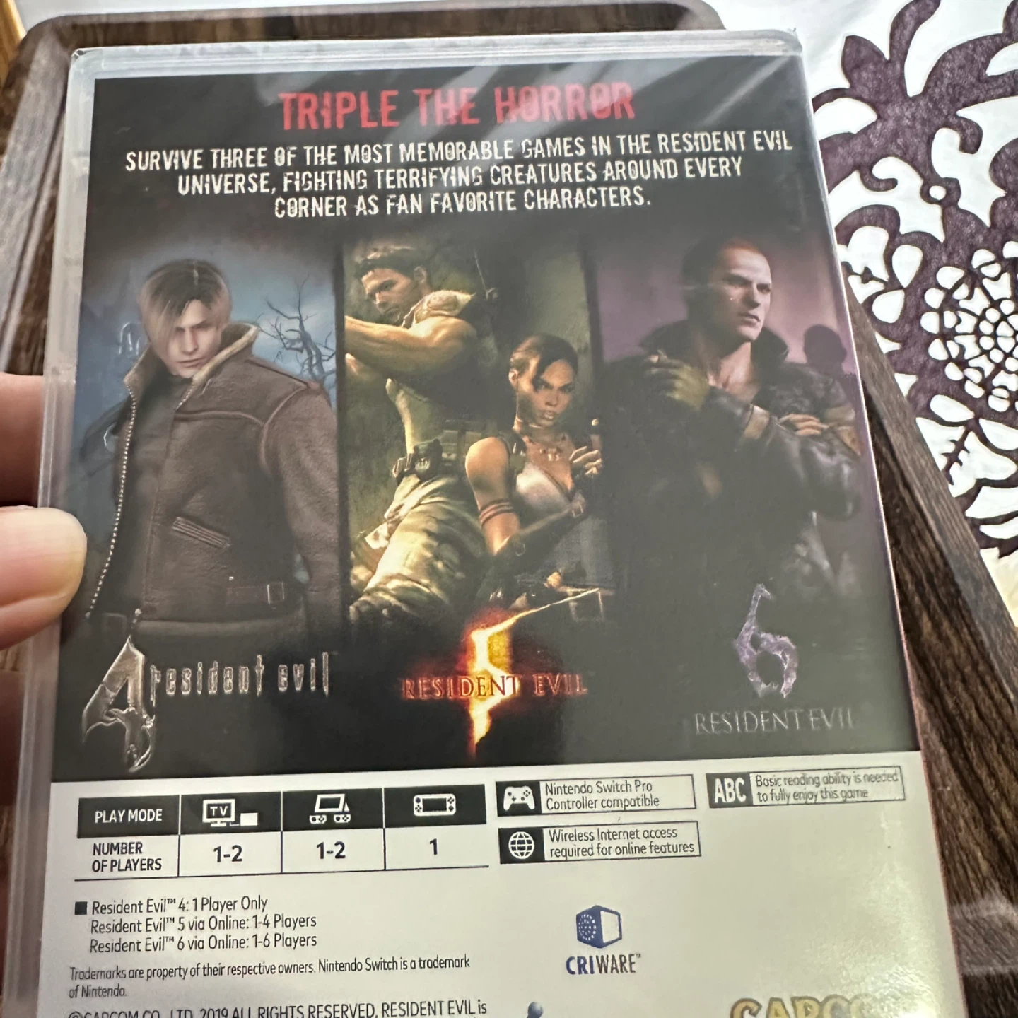 Resident Evil Triple Pack Nintendo Switch Game - photo 3