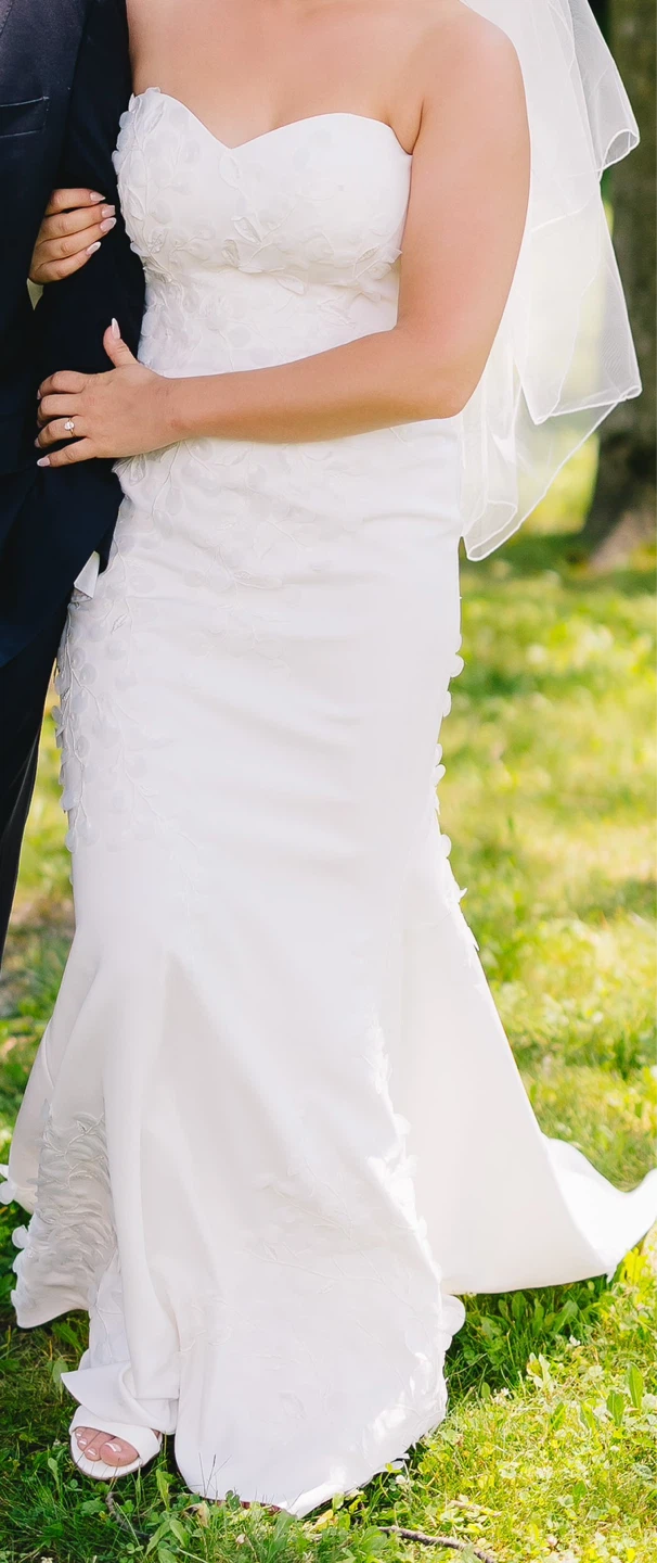 Ivory Strapless Wedding Dress - photo 3