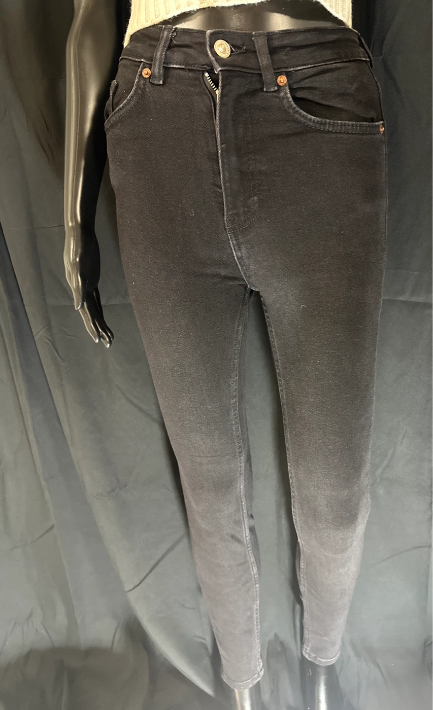 Zara Women's  Skinny Jeans Black Size 2