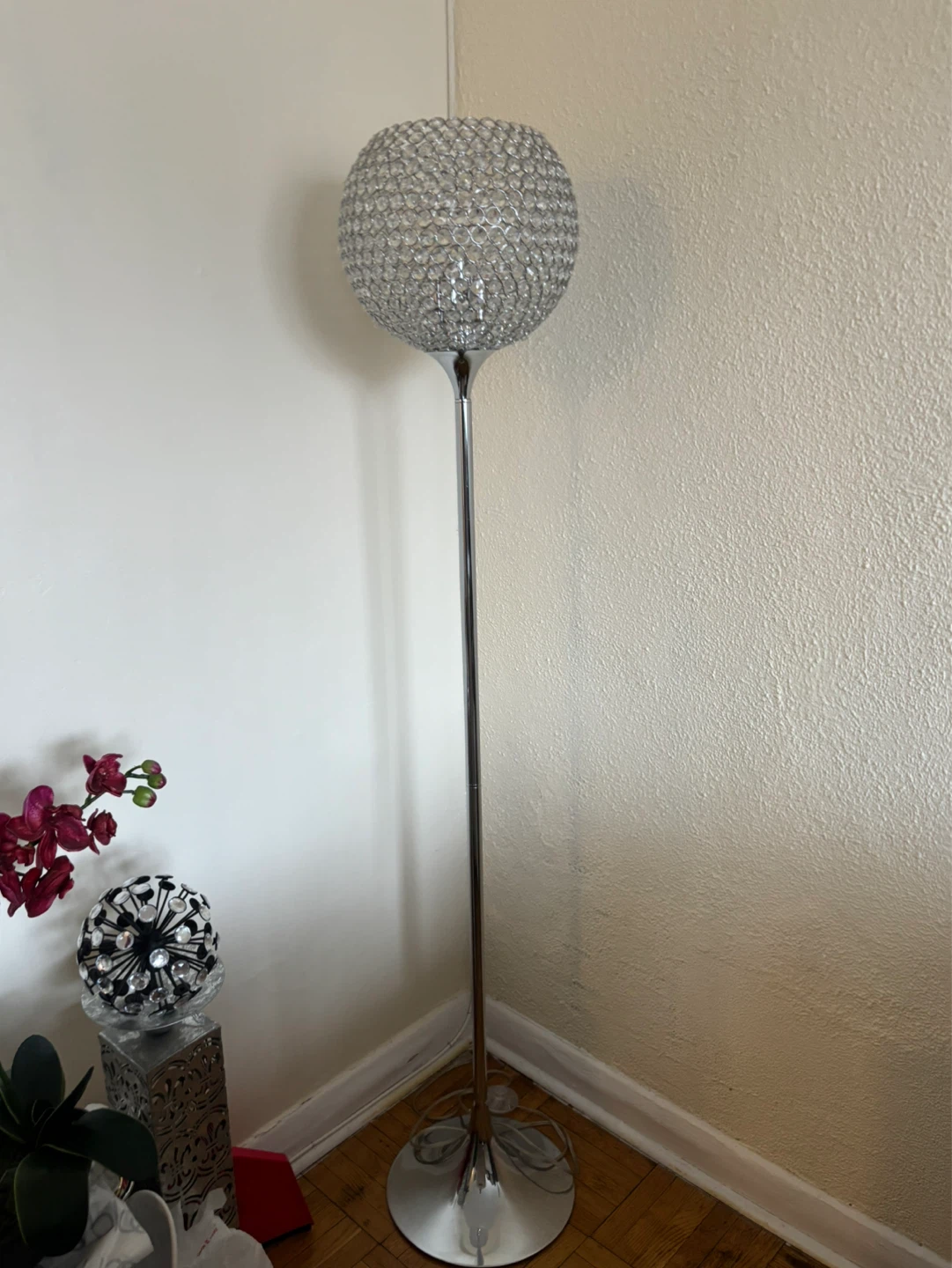 Crystal Ball Floor Lamp