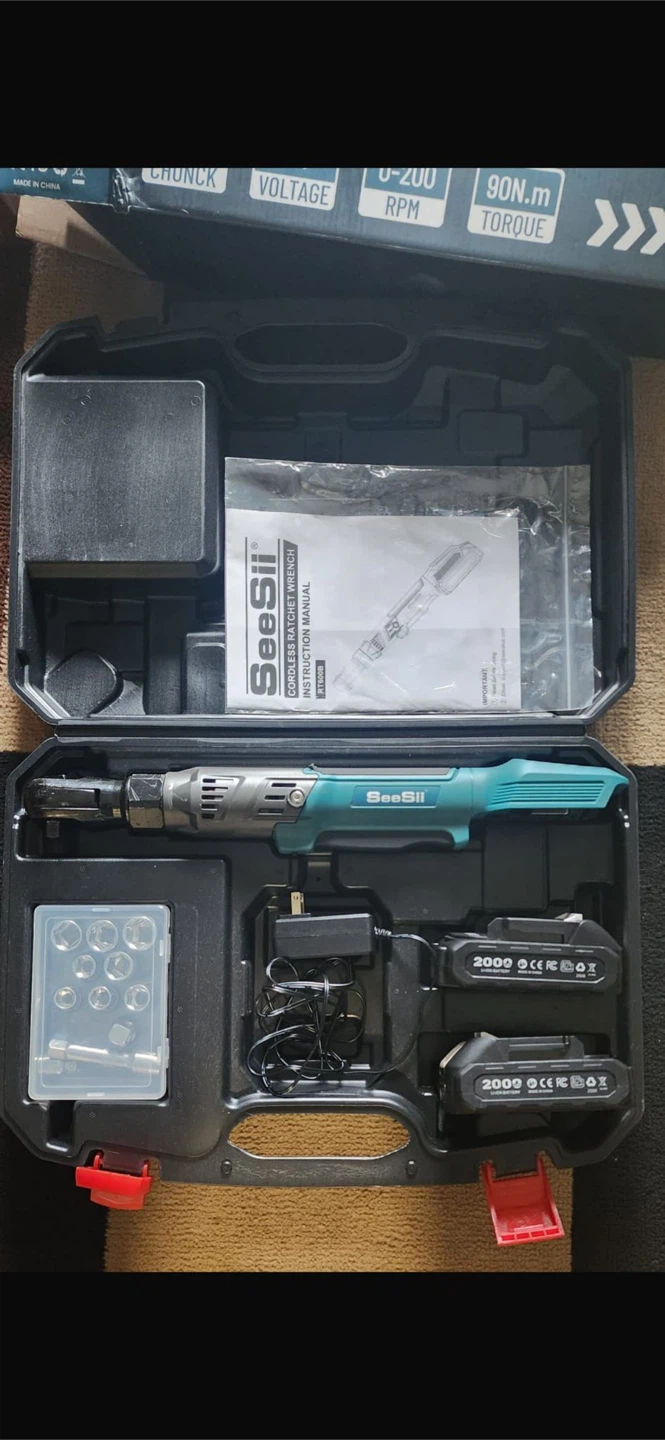 SeeSii Cordless Ratchet Wrench Kit