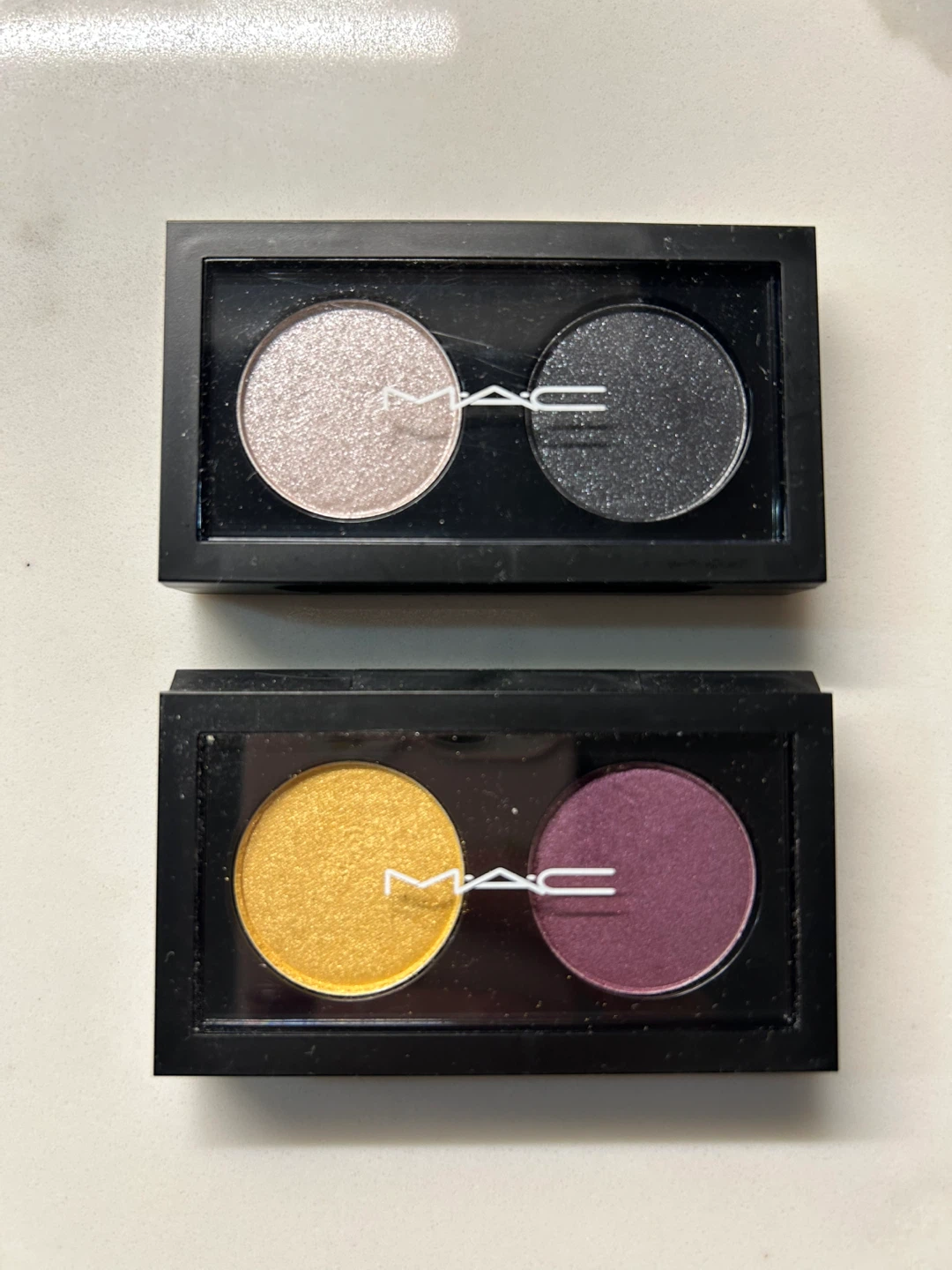 MAC Eye Shadow x2 - Filament/Black Tied & Double Feature 1