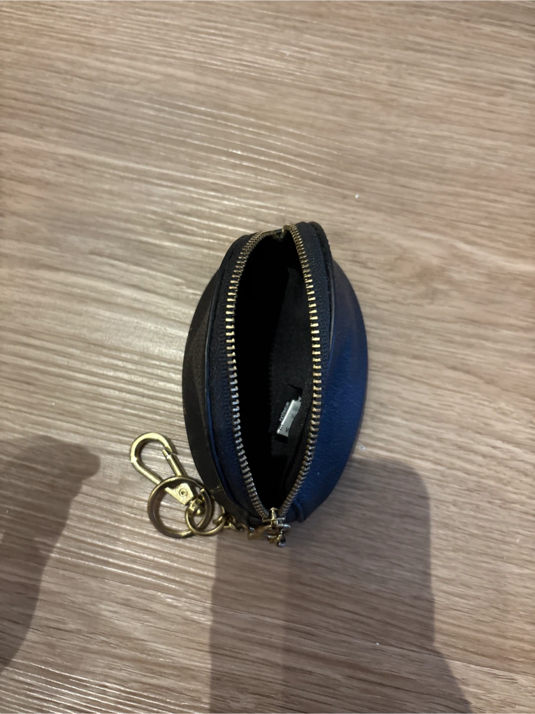 Love & Lore Black Faux Leather Coin Pouch with Keychain - photo 3