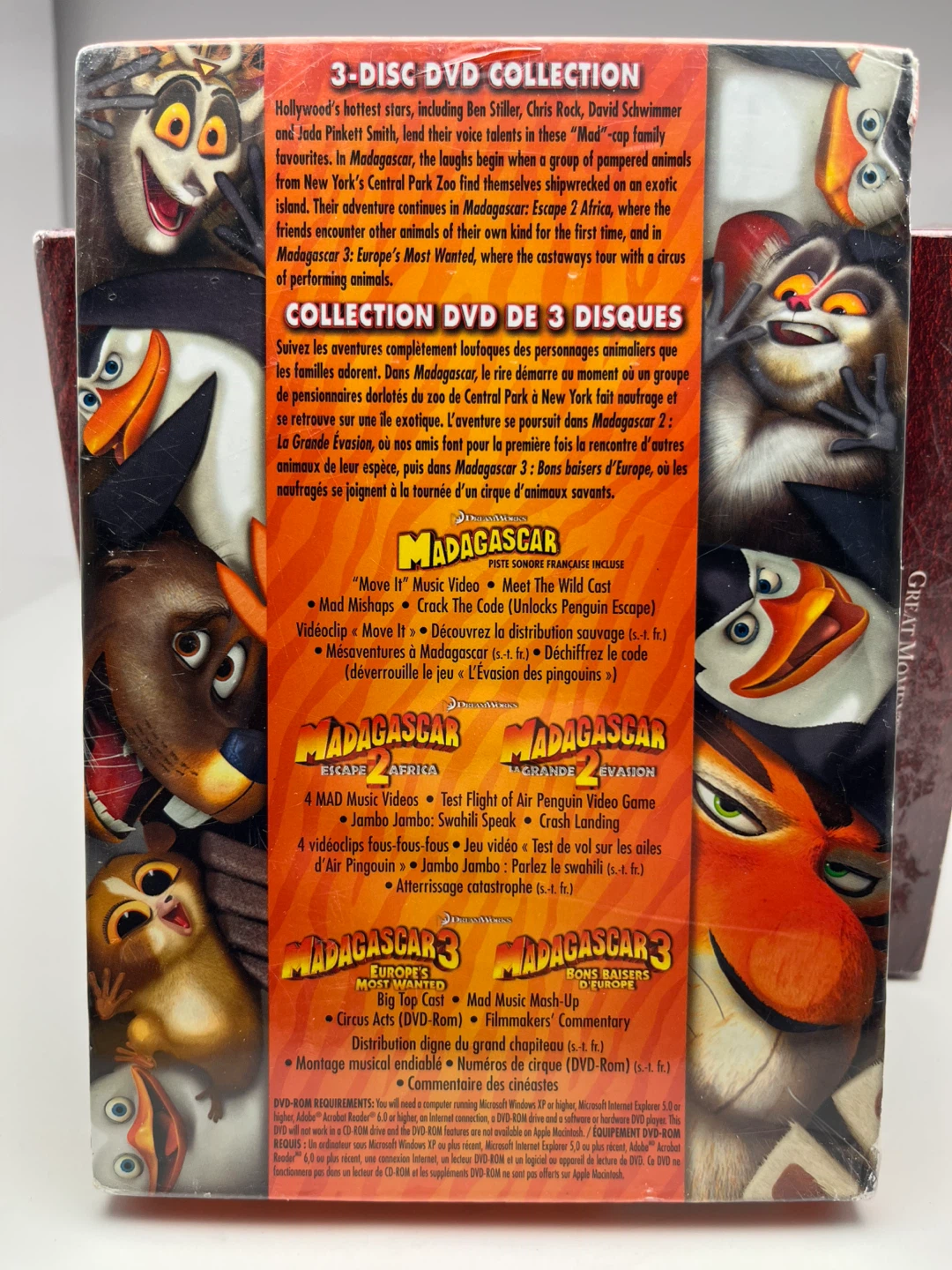 Madagascar: The Complete Collection 3-Disc DVD Set - photo 2