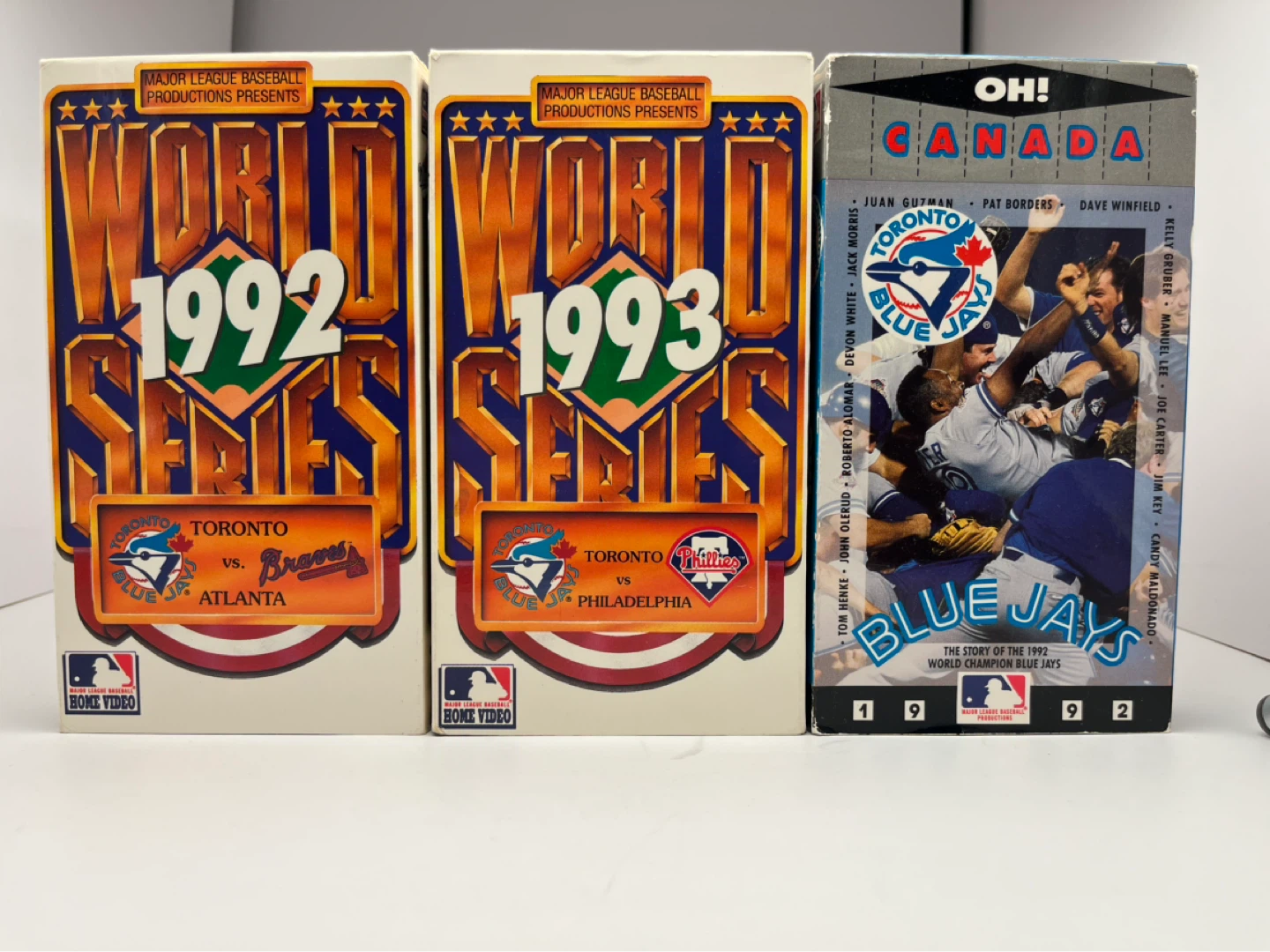 1992 & 1993 World Series Toronto Blue Jays VHS Tapes