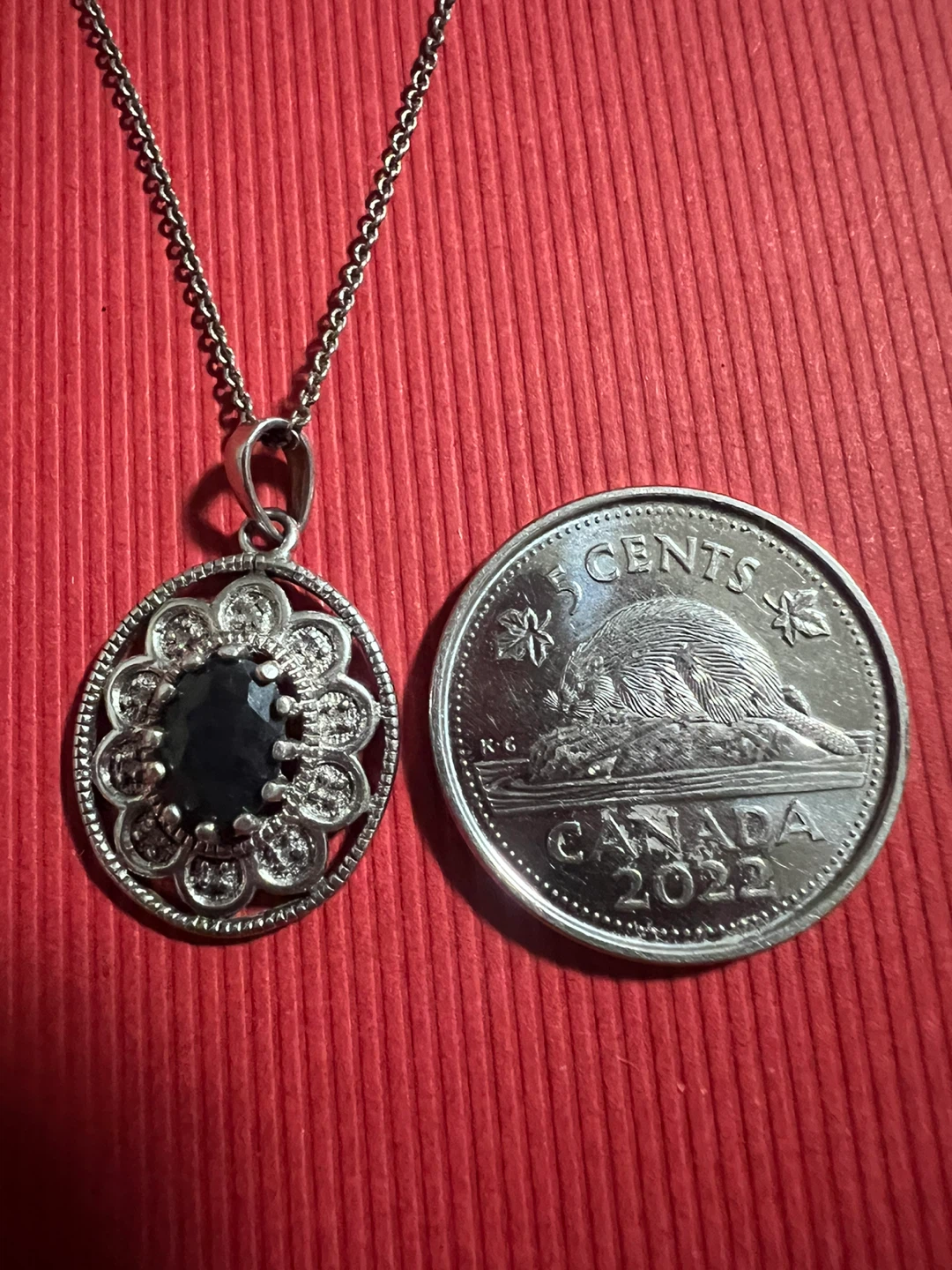 925 Silver and sapphire, 3 diamonds. - photo 3