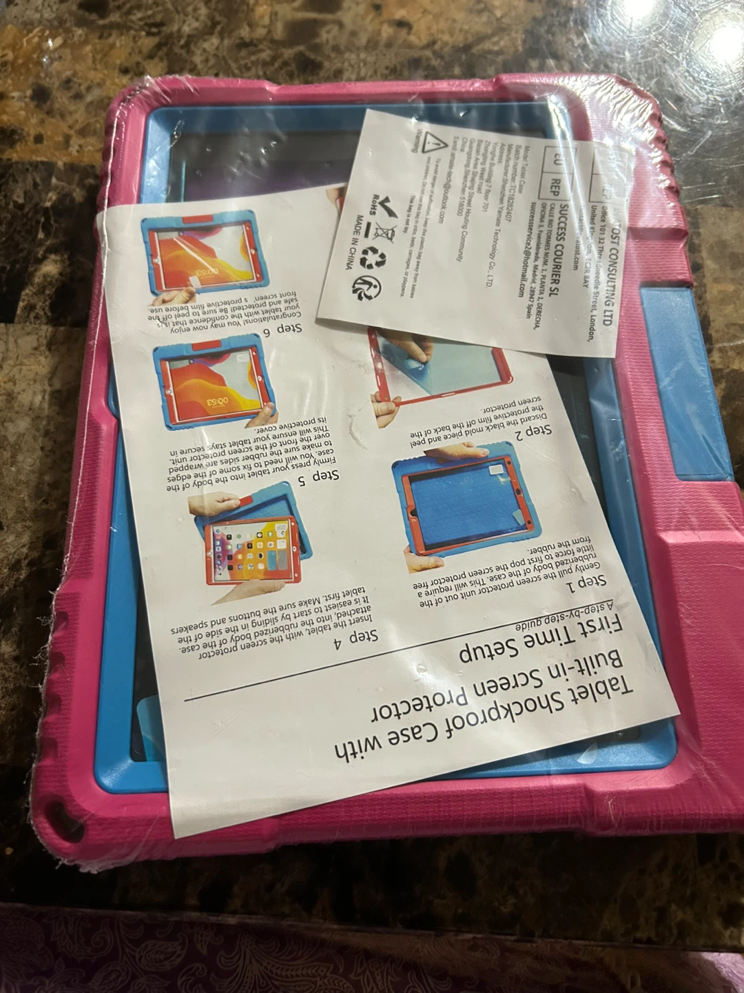 New-Lainergie Kids Tablet Case for iPad, Samsung, TCL - Pink
