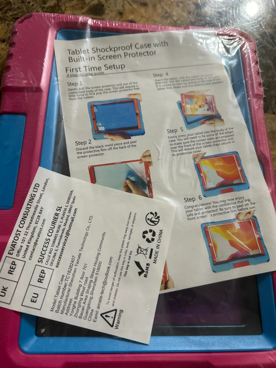New-Lainergie Kids Tablet Case for iPad, Samsung, TCL - Pink - photo 5
