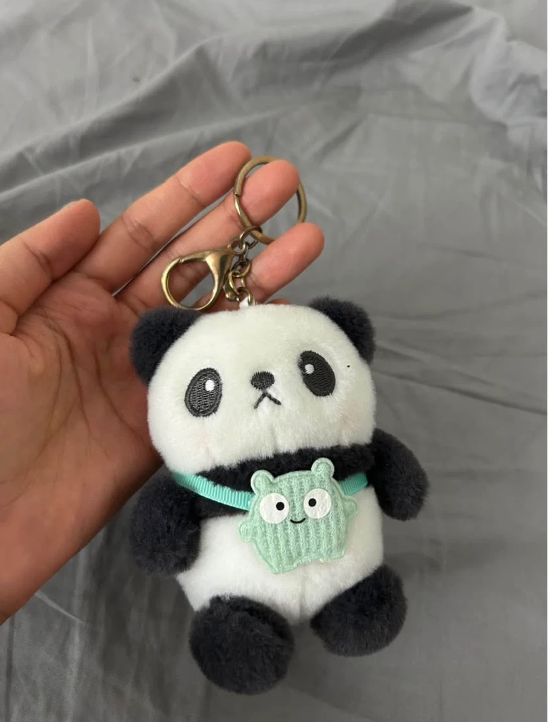 Plush Panda Keychain