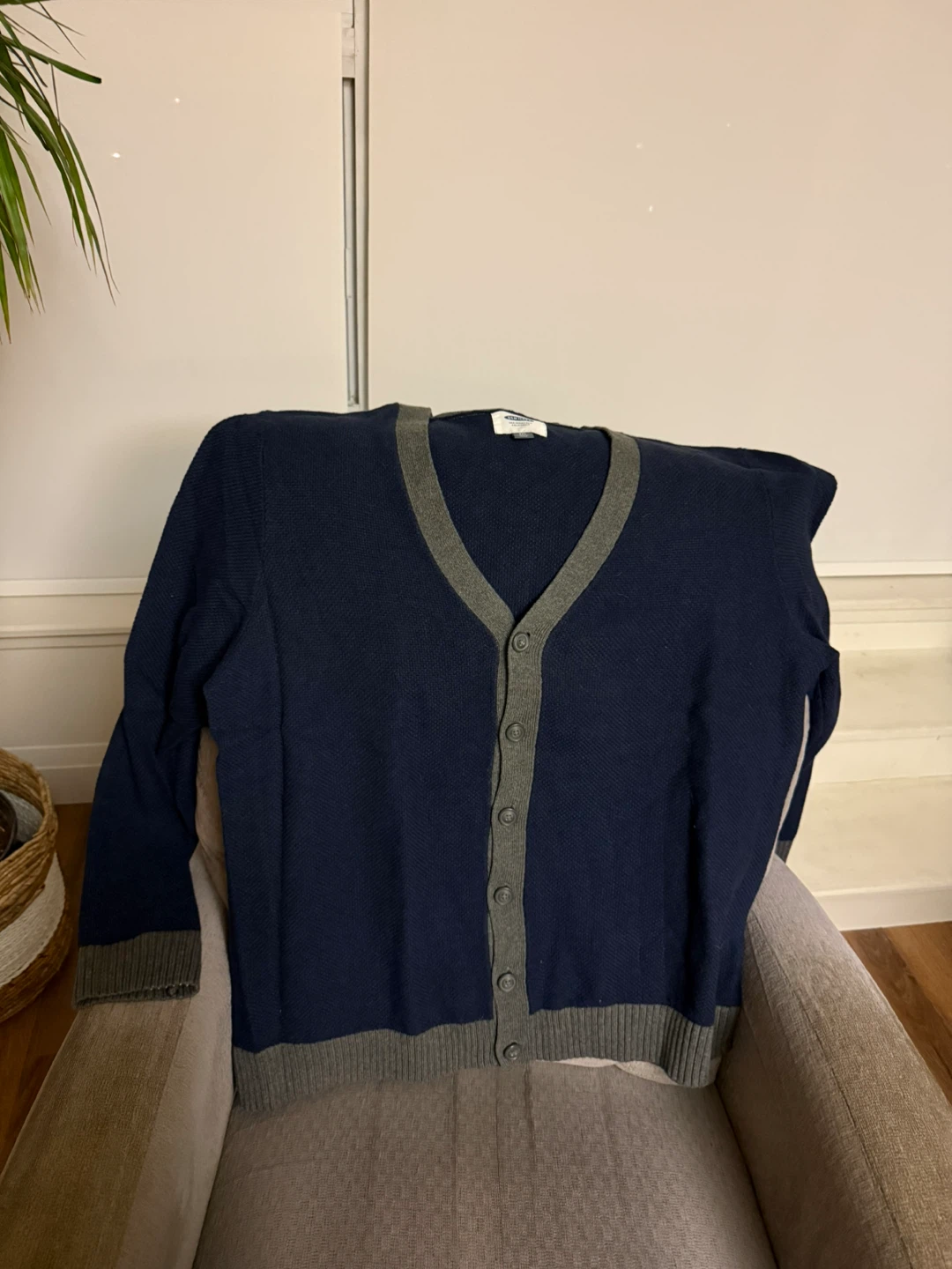 Old Navy Men's Navy Blue Cardigan XXL