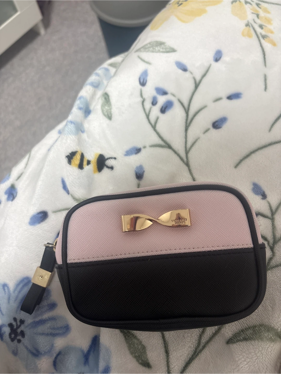 Victoria's Secret Pink & Black Cosmetic Bag
