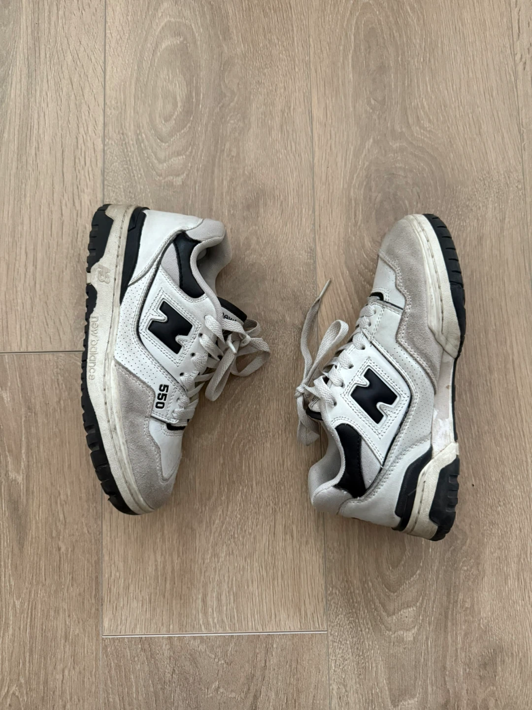 New Balance 550 White Black Sneakers