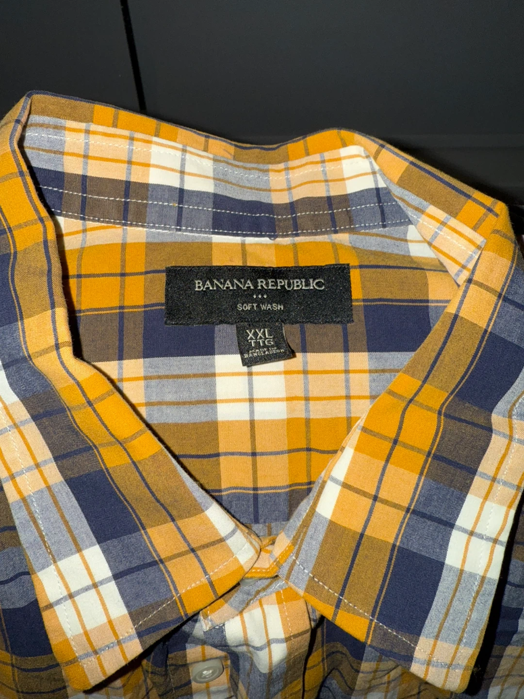 Banana Republic Men's Plaid Long Sleeve Shirt - XXL - photo 2