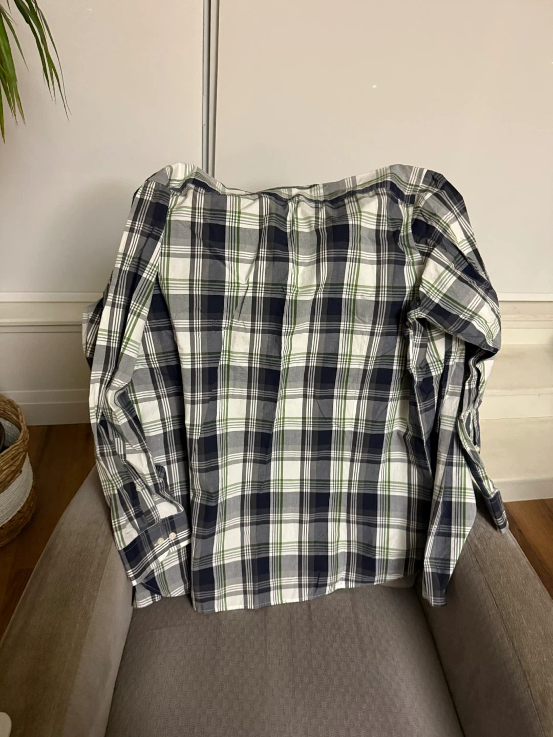 Banana Republic Soft Wash Tailored Slim Fit Plaid Shirt XXL - photo 4