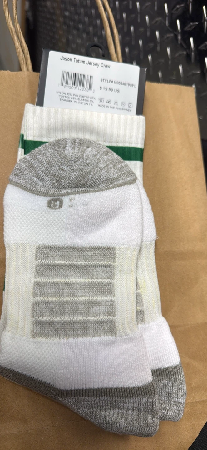 StrideLine Jason Tatum Jersey Crew Socks - photo 2