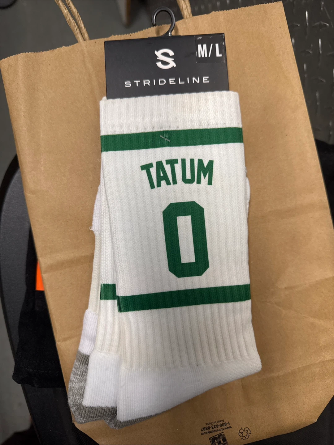 StrideLine Jason Tatum Jersey Crew Socks - photo 5