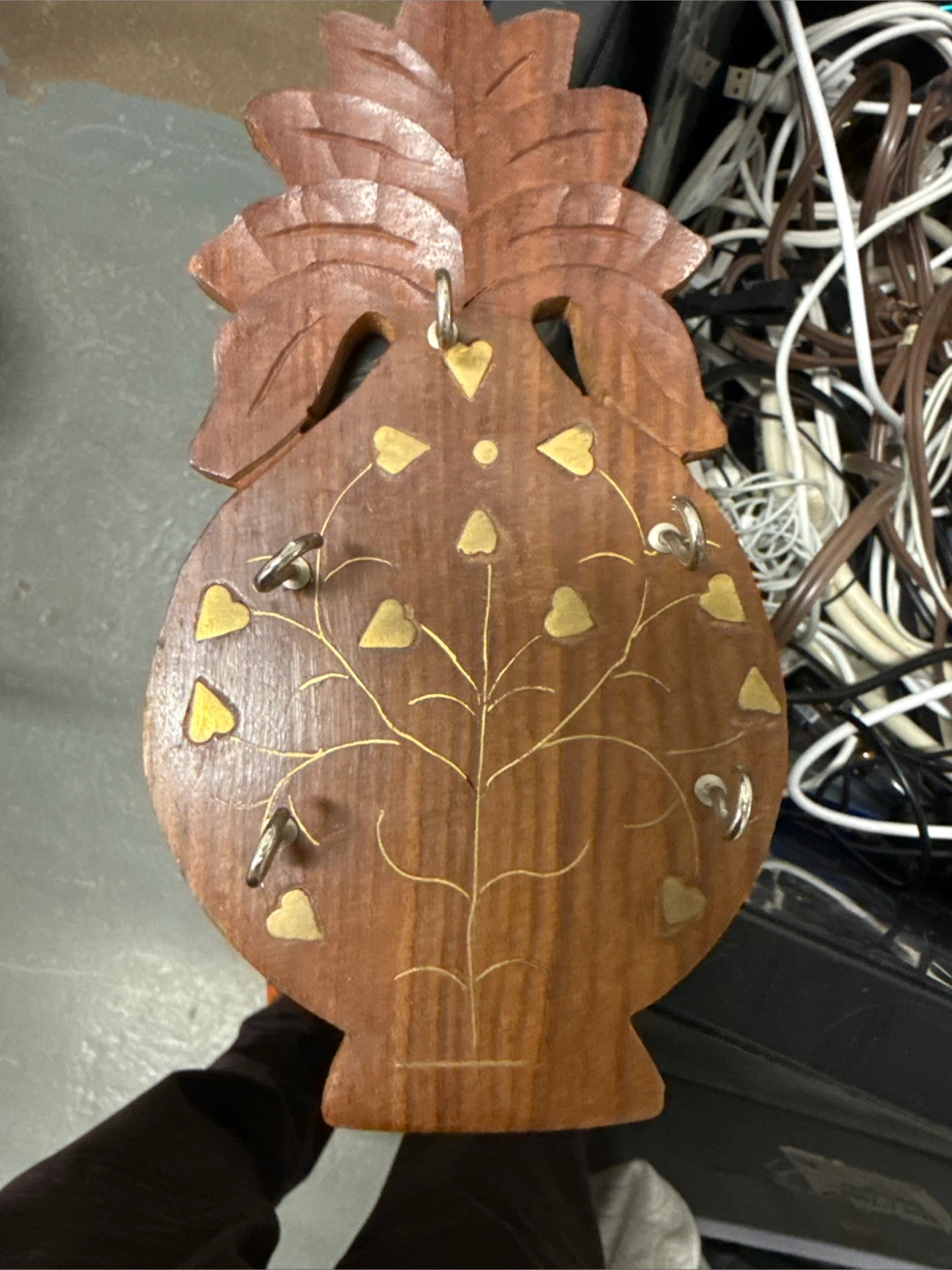 Indian Wooden Decorative Key Holder