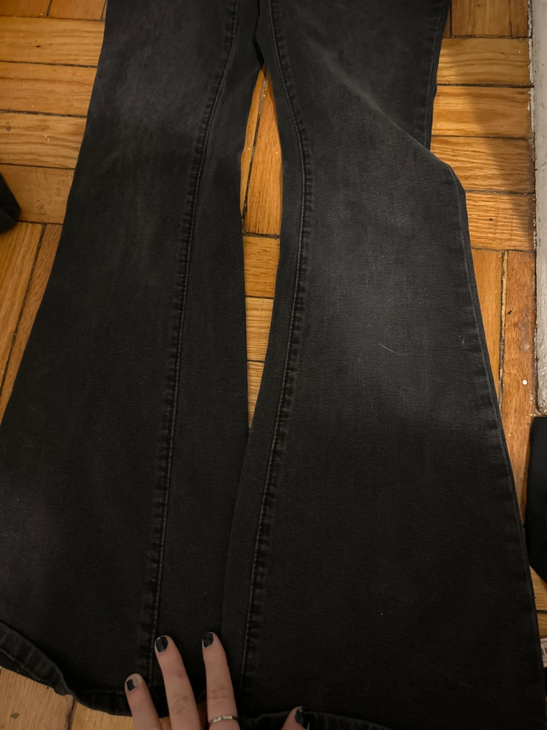 Two pairs of Black Flare Jeans - photo 3