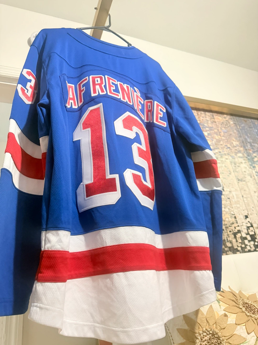 New York Rangers Lafreniere #13 Hockey Jersey - Size L - photo 3