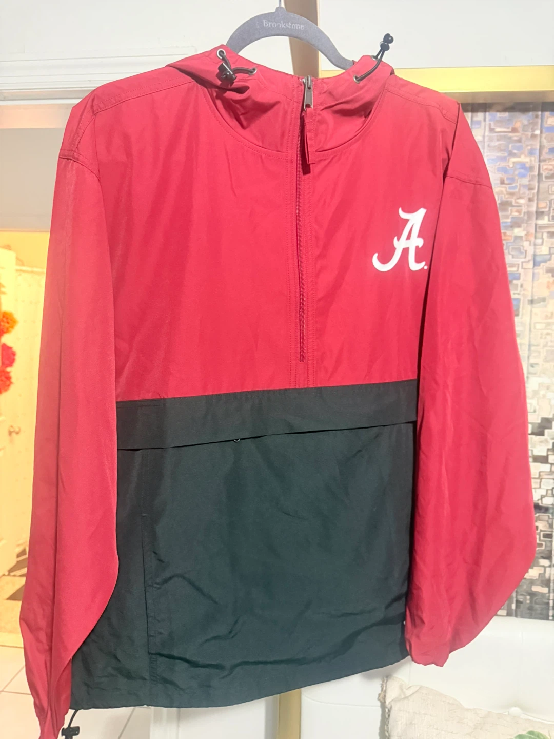 Champion Alabama Pullover Anorak Jacket - Red/Black - Size M