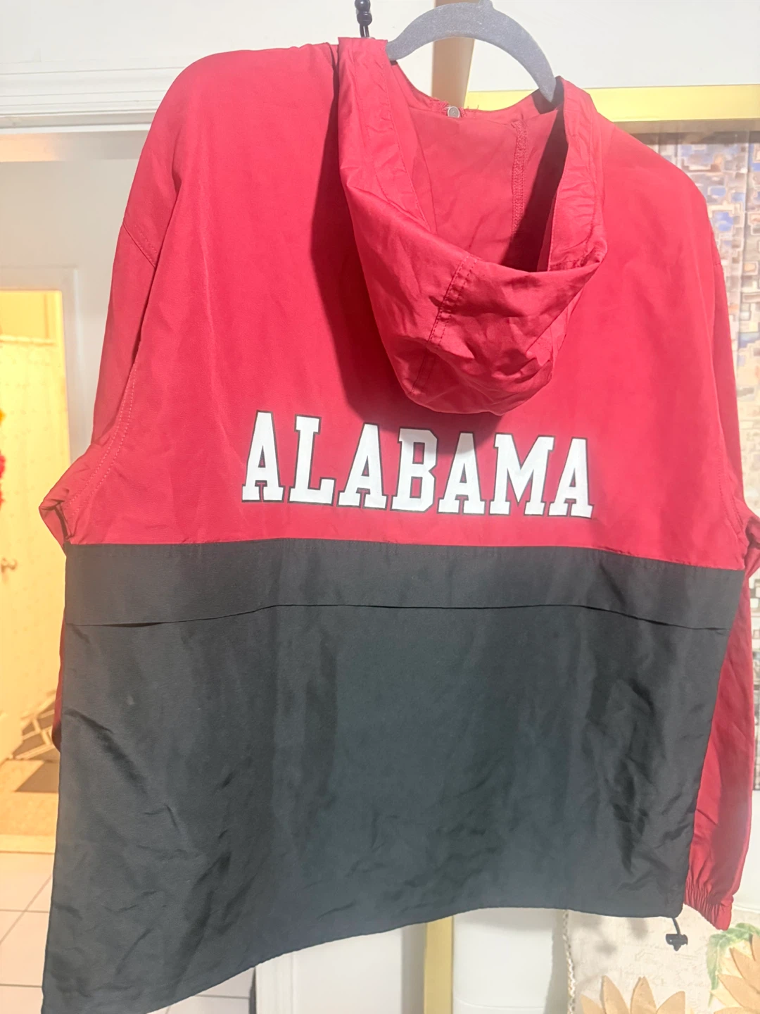 Champion Alabama Pullover Anorak Jacket - Red/Black - Size M - photo 5