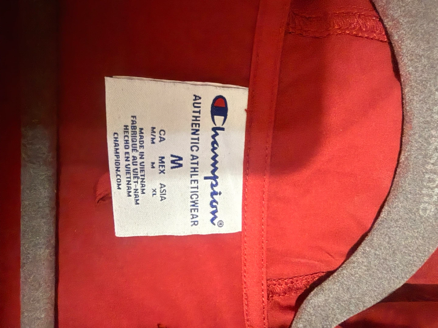 Champion Alabama Pullover Anorak Jacket - Red/Black - Size M - photo 3