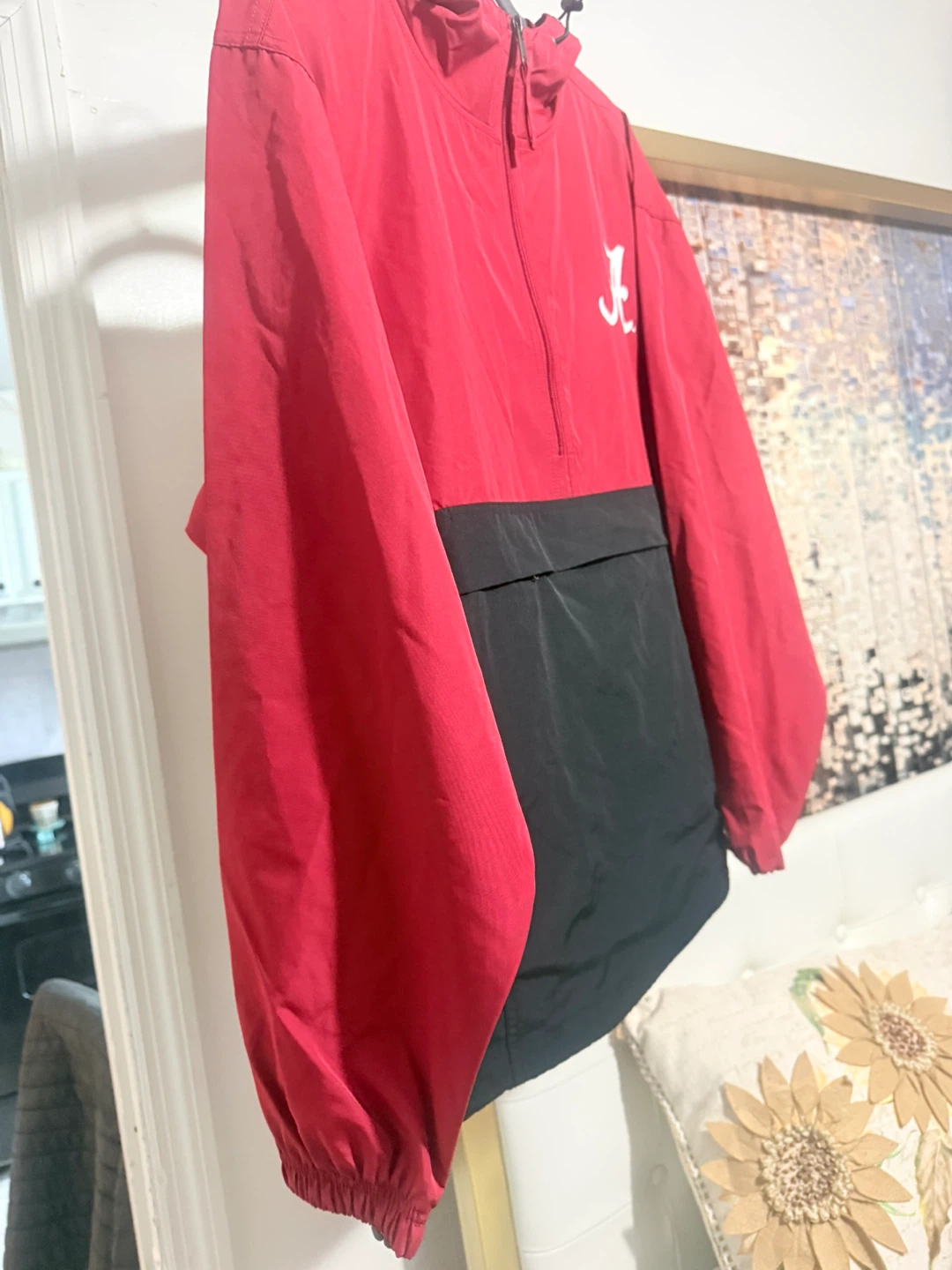 Champion Alabama Pullover Anorak Jacket - Red/Black - Size M - photo 2